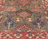 10 Feet Brown Kazak Afghan Hand Knotted Wool Runner Rug