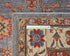 Gray 8x10 Kazak Afghan Hand Knotted Geometric Wool Area Rug