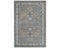 9x12 Ft Gray Blue Kazak Afghan Hand Knotted Geometric Wool Area Rug