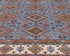 9x12 Gray Kazak Afghan Hand Knotted Geometric Wool Area Rug