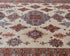 10x14 Beige Kazak Afghan Hand Knotted Geometric Wool Area Rug
