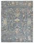 9x12 Oushak Gray Turkish Handmade Traditional Veg Dye Wool Rug
