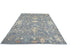 9x12 Oushak Gray Turkish Handmade Traditional Veg Dye Wool Rug
