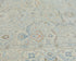 Muted Blue Oushak Turkish Hand Knotted Traditional 9x12 Feet Wool Area Rug
