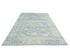 Muted Blue 9x12 Ft Oushak Turkish Hand Knotted Traditional Soft Wool Area Rug