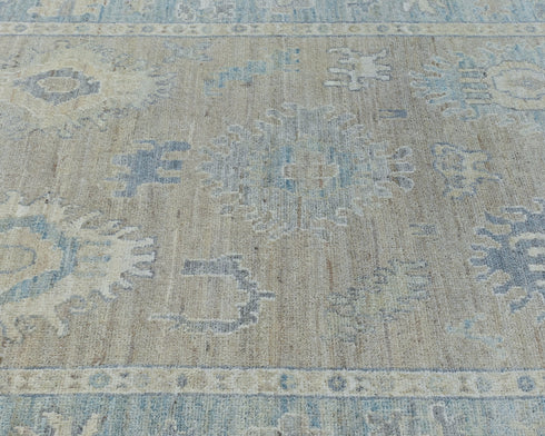 4x6 Ft Brown Oushak Turkish Hand Knotted Traditional Soft Wool Area Rug