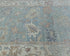 4x6 Ft Soft Blue Oushak Turkish Hand Knotted Traditional Veg Dye Wool Area Rug