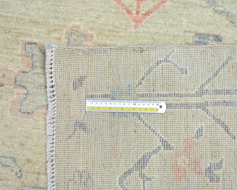 Soft Beige 9x12 Turkish Oushak Hand Knotted Traditional Soft Wool Areaz Rug
