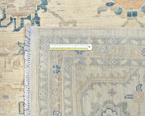 12x15 Zeigler Beige Afghan Hand Knotted Wool Area Rug
