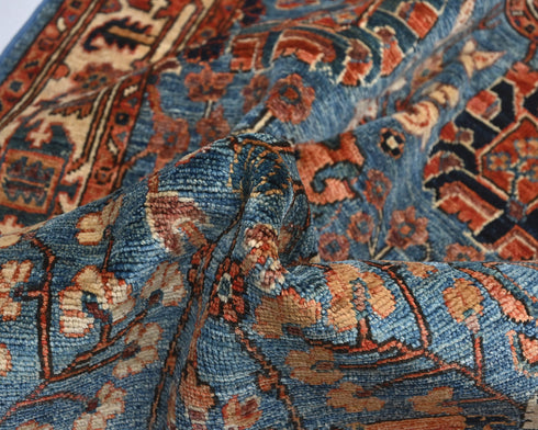 3x5 Blue Aryana Afghan Hand Knotted Veg Dye Wool Area Rug