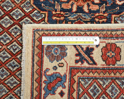 3x5 Beige Aryana Afghan Hand Knotted Veg Dye Wool Area Rug