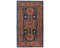 3x5 Blue Rust Aryana Afghan Hand Knotted Veg Dye Wool Area Rug