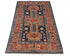 3x5 Blue Rust Aryana Afghan Hand Knotted Veg Dye Wool Area Rug