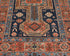 3x5 Blue Rust Aryana Afghan Hand Knotted Veg Dye Wool Area Rug