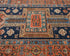 3x5 Blue Rust Aryana Afghan Hand Knotted Veg Dye Wool Area Rug