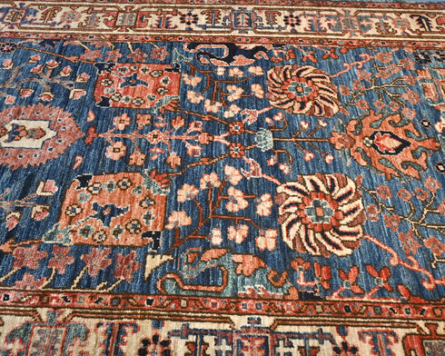 3x5 Blue Aryana Afghan Hand Knotted Veg Dye Wool Area Rug