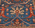 3x5 Blue Rust Aryana Afghan Hand Knotted Veg Dye Wool Area Rug