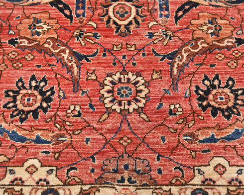 3x5 Rust Aryana Afghan Hand Knotted Veg Dye Wool Area Rug