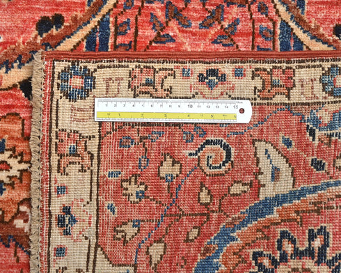 3x5 Rust Aryana Afghan Hand Knotted Veg Dye Wool Area Rug