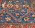 3x5 Blue Rust Aryana Afghan Hand Knotted Veg Dye Wool Area Rug