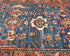 3x5 Blue Rust Aryana Afghan Hand Knotted Veg Dye Wool Area Rug