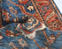 3x5 Blue Rust Aryana Afghan Hand Knotted Veg Dye Wool Area Rug