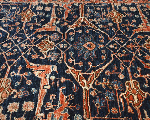 3x5 Blue Aryana Afghan Hand Knotted Veg Dye Wool Area Rug