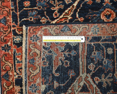 3x5 Blue Aryana Afghan Hand Knotted Veg Dye Wool Area Rug