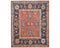 8x10 Rust Blue Aryana Afghan Hand Knotted Veg Dye Wool Area Rug