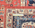 8x10 Rust Blue Aryana Afghan Hand Knotted Veg Dye Wool Area Rug