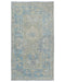3x5 Brown Blue Oushak Turkish Hand Knotted Traditional Soft Wool Area Rug