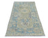 3x5 Brown Blue Oushak Turkish Hand Knotted Traditional Soft Wool Area Rug