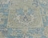 3x5 Brown Blue Oushak Turkish Hand Knotted Traditional Soft Wool Area Rug