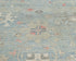 8x10 Soft Blue Oushak Turkish Hand Knotted Traditional Veg Dye Wool Area Rug