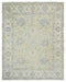 8x10 Muted Beige Turkish Oushak Hand Knotted Soft Wool Area Rug
