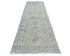 10 Feet Soft Green Oushak Turkish Hand Knotted Traditional Soft Wool Runner Rug