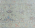12 Ft Olive Green Oushak Turkish Hand Knotted Floral Soft Wool Runner Rug