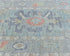 16 Ft Soft Blue Oushak Turkish Handmade Traditional Soft Wool Runner Rug