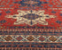8x11 Ft Red Shirvan Afghan Hand Knotted Geometric Wool Area Rug