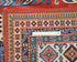 8x11 Ft Red Shirvan Afghan Hand Knotted Geometric Wool Area Rug