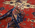 8x11 Ft Red Shirvan Afghan Hand Knotted Geometric Wool Area Rug