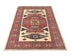 3x5 Ft Shirvan Beige Red Afghan Hand Knotted Geometric Wool Area Rug