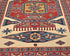 3x5 Ft Shirvan Beige Red Afghan Hand Knotted Geometric Wool Area Rug