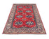 Alfombra tradicional afgana Shirvan roja de lana anudada a mano de 3 x 5 pies