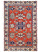 Red 3x5 Ft Shirvan Geometric Afghan Hand Knotted Wool Area Rug