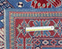 4x6 Feet Blue Shirvan Afghan Hand Knotted Geometric Wool Area Rug