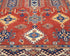 4x6 Ft Red Shirvan Afghan Hand Knotted Geometric Wool Area Rug