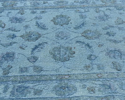 Gray 3x5 Chobi Over Dye Afghan Hand Knotted Floral High Low Wool Area Rug