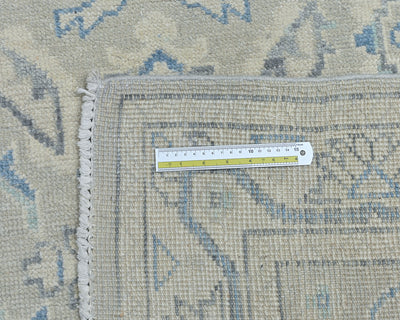 Gray Oushak 4x6 Ft Turkish Hand Knotted Traditional Soft Wool Area Rug