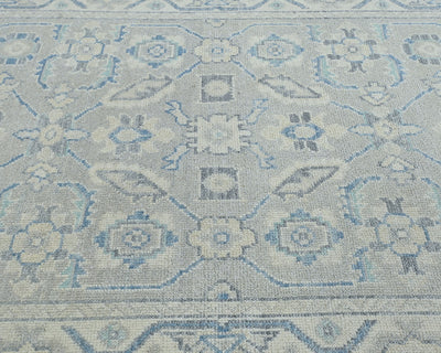 Traditional Oushak 4x6 Taupe Gray Turkish Handmade Veg Dye Wool Area Rug